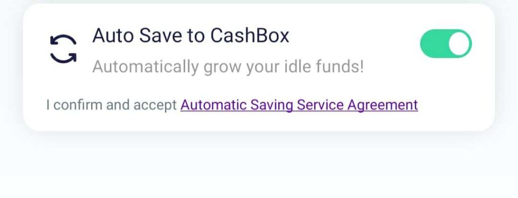 Cashbox Autosave switch